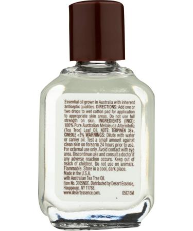 Buy Desert Essence 100% Australian Tea Tree Oil 0.5 oz - Premium Quality Fast International Shipping - Buy Online on GoSupps.com