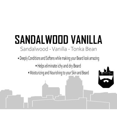 Oak City Beard Company Sandalwood Vanilla Beard Butter - 4oz Conditioning Formula with Tonka Bean - Best Beard Conditioner for Soft Smooth Facial Hair - Buy Online on GoSupps.com