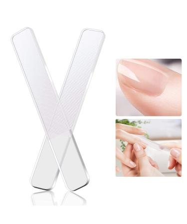 Reionppy Glass Nail Shiner - Nano Glass Nail Files Crystal Nail Buffer Shine Polisher For Natural Fingernails Toenails