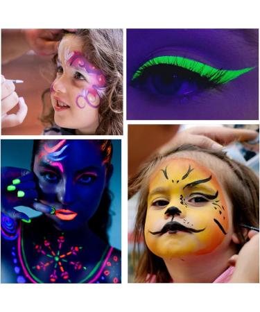 6 Color Ultraviolet Body Painting Balm - Luminous Water-Based Kit for Halloween & Face Paint - Buy Online on GoSupps.com