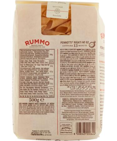  Italian Gourmet E.R. Rummo Pennoni Rigati N. 62 Durum Wheat Semolina Pasta 500g + Box Italian Gourmet Tomato Pulp 400g - Buy Online on GoSupps.com