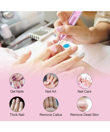 Electric Nail Files Professional Portable Nail Drill for Acrylic and Gel Manicure Pedicure Set with Rechargeable Base for Nail Enthusiasts - Buy Online on GoSupps.com
