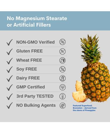 2000mg Glucosamine and Chondroitin Complex with 10 Powerful Ingredients | Highest Strength | Turmeric, Quercetin, Bromelain, Ginger | 120 Capsules | Made in UK - Buy Online on GoSupps.com