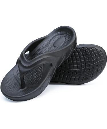 UNIQWETO Comfort Flip Flops with Arch Support for Men and Women - 14 Women/12 Men - Black - Buy Online on GoSupps.com