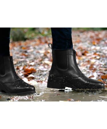 BasEQ Rachel Women's Leather Paddock Boot 6 - Black | One Stop Equine Shop - Buy Online on GoSupps.com
