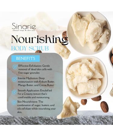 Toasted Marshmallow Emulsified Sugar Scrub | Exfoliating Body Scrub 8 oz | Sinarie Soaps & Skin Care | International Shipping - Buy Online on GoSupps.com