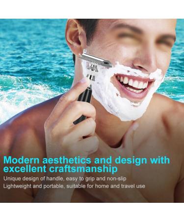 Stainless Steel Beard Shaping Template & Razor Mustache Shaving Set - International Shipping Available - Buy Online on GoSupps.com