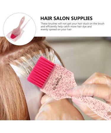 FRCOLOR Hair Dye Color Brush And Bowl Set Hair Tinting Brush Comb Salon Hair Coloring Dyeing DIY Salon Tool For Hair Tint Dying Coloring Applicator Home Barber Pink - Buy Online on GoSupps.com