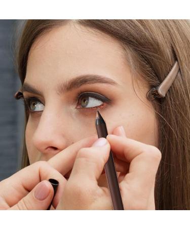 Eye Pencil - 2 in 1 Smudge-Proof Eyebrow Pencil and Eyeliner Pen | Waterproof Long-Lasting Eyebrow Pen Beauty Makeup for Everyday Wear Dates and Birthdays - Buy Online on GoSupps.com