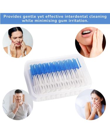 GreenMingle 200 Pieces Silicone Interdental Brushes for Oral Cleaning - Dual-Use Dental Picks for Braces and Teeth - Floss Picks with Tooth Brushing Benefits - Buy Online on GoSupps.com