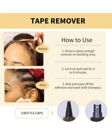Tape Extensions Remover Tape Remover Hair Extensions Tape Hair Extension Remover Hair Tape Remover Suitable for Lace Wig Glue Adhesive or Hair Extension Tape (Gentle on Skin and Hair/Easy to Clean) - Buy Online on GoSupps.com