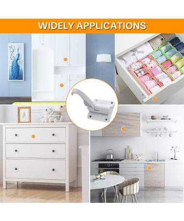 Jmbabe Child Safety Locks - No Drilling, Strong Adhesive, Easy Install - 10 Count Cabinet Locks for Drawers and Kitchen Cabinets - Buy Online on GoSupps.com