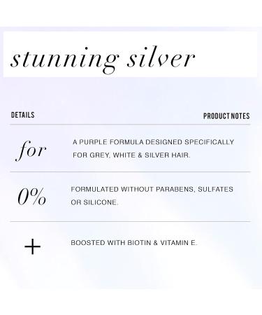Pantene Stunning Silver Brightening Purple Shampoo for Dyed Gray and Silver Hair Paraben Free 285 mL - Buy Online on GoSupps.com