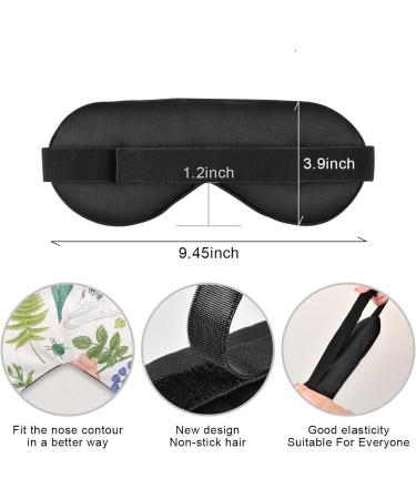 Haskirky Light Blocking Eye Mask - Breathable & Adjustable for Adults - Ideal for Travel, Yoga, Meditation, Office, Deep Sleep - Men and Women - Rabbit Flower Design - Buy Online on GoSupps.com