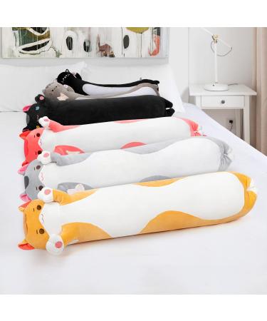 Mewaii 90cm Orange Plush Kitten Toy - Cuddly Stuffed Animal Pillow for Kids | Perfect Gift for Ages 3+ - Buy Online on GoSupps.com