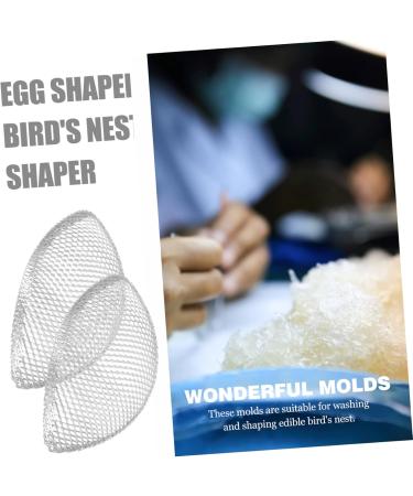 Alipis 2 Sets 3pcs Bird's Nest Shaper Bird s Nest Machine Aluminium Edible Bird's Nest Mold Instant Stew Silverx2pcs 10.5X6.5X2.8CMx2pcs - Buy Online on GoSupps.com