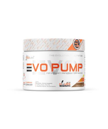 Evolabs Evo-Pump Pre Workout Booster for Ultimate Pump-Pump Booster with an occurrence in 15 minutes-Highly potent training boost 240g powder cola-citrus - Buy Online on GoSupps.com