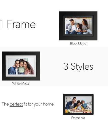 Photoshare 10 WiFi Digital Picture Frame | 8GB | 10.1 HD Touchscreen | Easy Setup | No Fees | Black Wood Frame - Buy Online on GoSupps.com