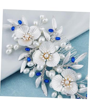 Housoutil Hair Comb for Bride Pearl Headpiece Pearl Hair Comb Wedding Hair Clip Bride Hair Clip Flower Bride Comb Pearl Hair Pin Flower Hair Comb Tiara Vintage Hair up Dinner Party - Buy Online on GoSupps.com