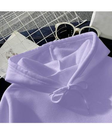 oelaio Women Long Sleeve Cropped Hoodies Loose Comfy Fashion Print Pullover Sweatshirts Fall Winter Clothes 2023 for Leggings Purple - Buy Online on GoSupps.com