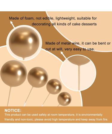 Astaron 32-Piece Tortendeko Balls Cake Topper Set - Mini Balloons & Rabbit for Weddings Birthdays & Baby Parties - Gold Silver & Black - Buy Online on GoSupps.com