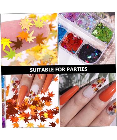 Buy Healeved Maple Leaf Sequins - Nail Flakes & Craft Decorations | 2 Boxes of Nail Art & Makeup Accessories - Buy Online on GoSupps.com