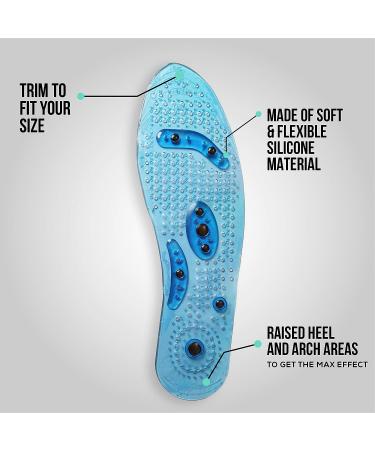 Carespot Gel Magnetic Acupressure Insoles for Foot Therapy - Massaging Insert for Men & Women - Buy Online on GoSupps.com
