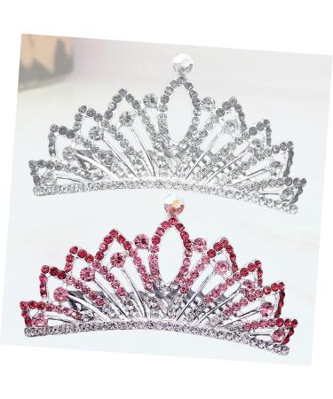 Beaupretty Kids princess Photo Shooting Tiara queen tiara girls rhinestone tiara girls headband Girl Birthday kids tiara comb girl hair jewelry Mini Tiara Korean hairpin girl Queen - Buy Online on GoSupps.com