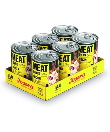 Josera Meat Lovers Pure Chicken Wet Dog Food - High Meat Cereal-Free 6 x 400g Pack - Buy Online on GoSupps.com