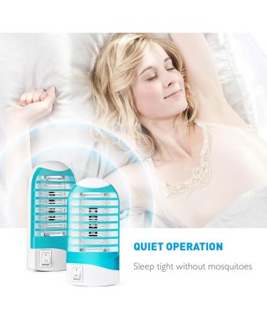 Indoor Bug Zapper 2 Pack - Electric Mosquito Killer Trap for Home - Plug in Gnat Fly Trap Lamp - Eliminates Flying Pests - House Bug Killer Light - Buy Online on GoSupps.com