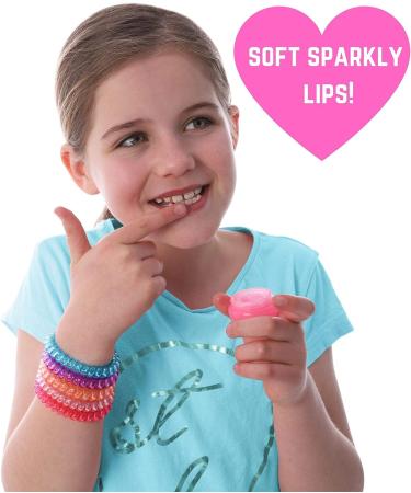 GirlZone Lip Balm Making Kit - 25-Piece Makeup and Lip Gloss Set with Glitters, Stickers & More - Fun Girls Toys Age 8 - Great Gift Idea - Buy Online on GoSupps.com