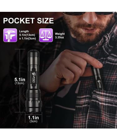 Ultrafire UV Flashlight - Super Power 395-405NM LED Black Light for Leak Detection Pet Stains & Bed Bugs - International Shipping Available - Buy Online on GoSupps.com