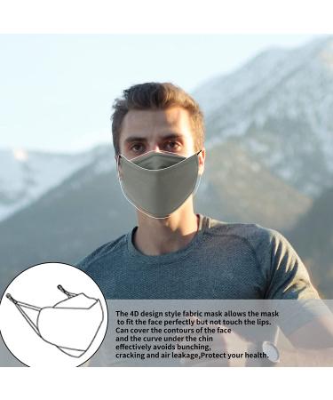 6PCS Reusable 4 Layer Breathable Washable Cloth Face Masks with Nose Wire - Adjustable Cotton Masks for Men and Women - Multicolor - Buy Online on GoSupps.com