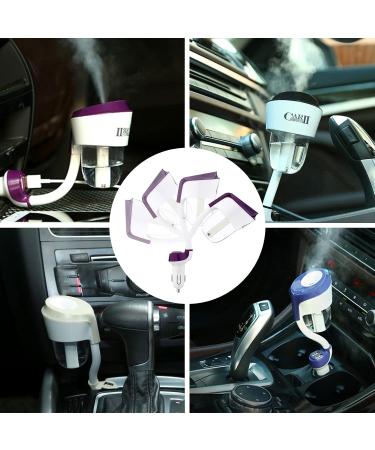 MIGHTYDUTY Mini Car Oil Diffuser & Dual USB Charger - Essential Oils Humidifier for Car - Perfect Automobile Gift in Purple - Buy Online on GoSupps.com