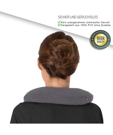 KUFL High-Quality Neck Heat Bottle | Soft Fleece PVC Pain Relief for Neck Back & Shoulders - Ideal for Heat Therapy (Gray) - Buy Online on GoSupps.com