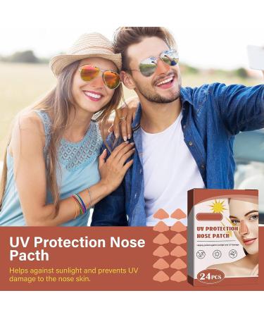 Sun Protection Nose Patch 24Pcs - Reduce Nose Sun Exposure for Outdoor Sports and Swimming - Beige - Buy Online on GoSupps.com