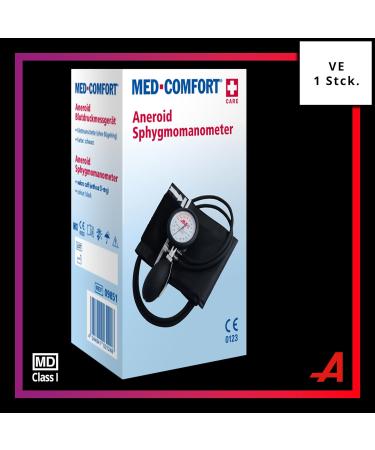 Med-Comfort Upper Arm Aneroid Blood Pressure Monitor - 2-Hose System ISO 81060 - Compact for Doctors & Hospitals - International Shipping Available - Buy Online on GoSupps.com