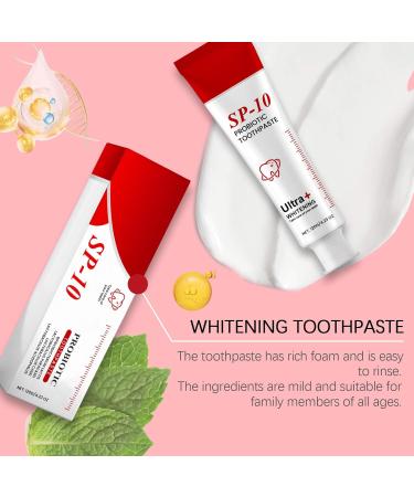 Gentle Cleaning Toothpaste - Daily Oral Care for Fresh Breath Deep Stain Removal & Teeth Brightening Foamy & Easy to Rinse Suitable for All Ages(2PCS) - Buy Online on GoSupps.com
