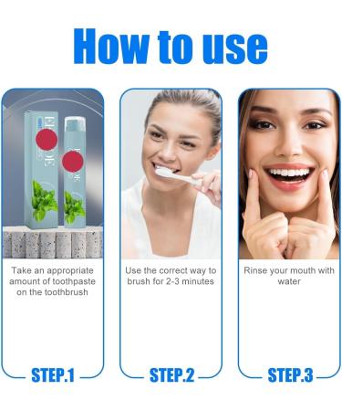 KLYso Fruit-Flavored Teeth Whitening Toothpaste - Stain Removal Fresh Breath Gentle Oral Care for All(3PCS) - Buy Online on GoSupps.com