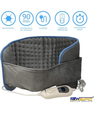 Newsumit Electric Heating Cushion - Pain Relief for Lumbar Spine | 3 Temperature Levels Quick Heating Auto Shut-Off 29x69 cm - Buy Online on GoSupps.com