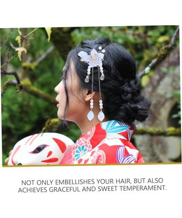 Healeved 1 Pair Antique Pair Clip Flower Barrettes Vintage Hair Clips Hairpins Flower Hair Barrettes Hair Accessories for Women Retro Hair Clips Hanfu Hair Accessories Tassel Hairpins - Buy Online on GoSupps.com