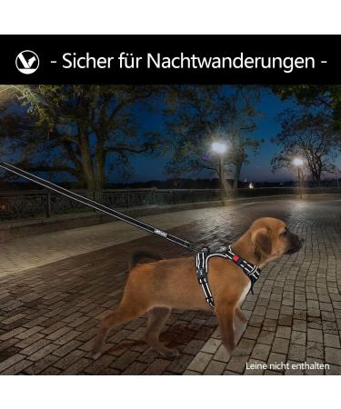 POPOT No Pull Dog Harness - Reflective Adjustable & Soft Padded Vest for XS Black Dogs | Choke-Free Comfort & Easy Control Handle - Buy Online on GoSupps.com