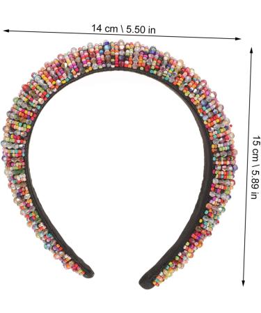 FRCOLOR Crystal Diamond Headband Stylish Hair Hoop Fashionable Women Headwear Elastic Headbands Makeup Sponge Party Big Jeweled Headbands Turban Rhinestone Red Elasticity Women's Baroque - Buy Online on GoSupps.com