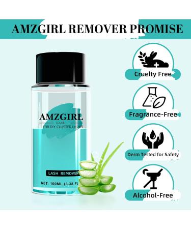 Eyelash Extension Remover 100ML | Non-Irritating Glue & Lash Cluster Remover | DIY Eye Cleanser for Individual Lashes - Buy Online on GoSupps.com