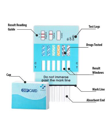 MiCare 20pk 6-Panel Instant Urine Test Card - BUP/BZO/COC/MOP/MTD/OXY (MI-WDOA-865) - Buy Online on GoSupps.com