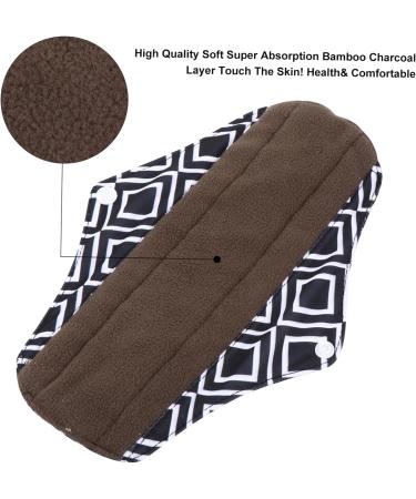 Set of 4 Washable Cloth Panty Liners | Reusable Menstrual & Incontinence Pads | Heavy Flow Washable Napkins | Eco-Friendly Cloth Pads - Buy Online on GoSupps.com