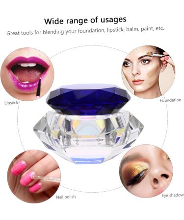 Beavorty Nail Art Crystal Cup Cosmetics Glass Jars Lipstick Glass Jar Nail Polish Glass Jar Crystal Glass Jar Nail Art Glass Cup Nail Polish Glass Cup Nail Art Glass Jar Manicure Hand Model 6.5x8cm Blue - Buy Online on GoSupps.com