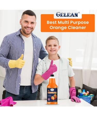 ORANGE PLUS Multi-Purpose Cleaner & Odor Eliminator | USA-Made ORANGELEAN Floor Cleaner & Stain Remover - 32 oz - Buy Online on GoSupps.com