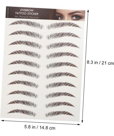 Beavorty 27 Sheets Waterproof Eyebrow Stickers Makeup Gadgets Eyebrow Tattoos Stickers Tool 6d Eyebrow Lines - Buy Online on GoSupps.com