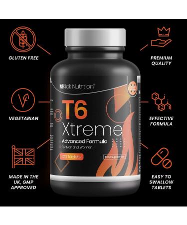 Xtreme T6 Powerful Fat Burners - 120 Weight Management Pills | Metabolism Booster for Weight Loss & Keto Diet | Vegetarian/Gluten Free - Made in UK - Buy Online on GoSupps.com